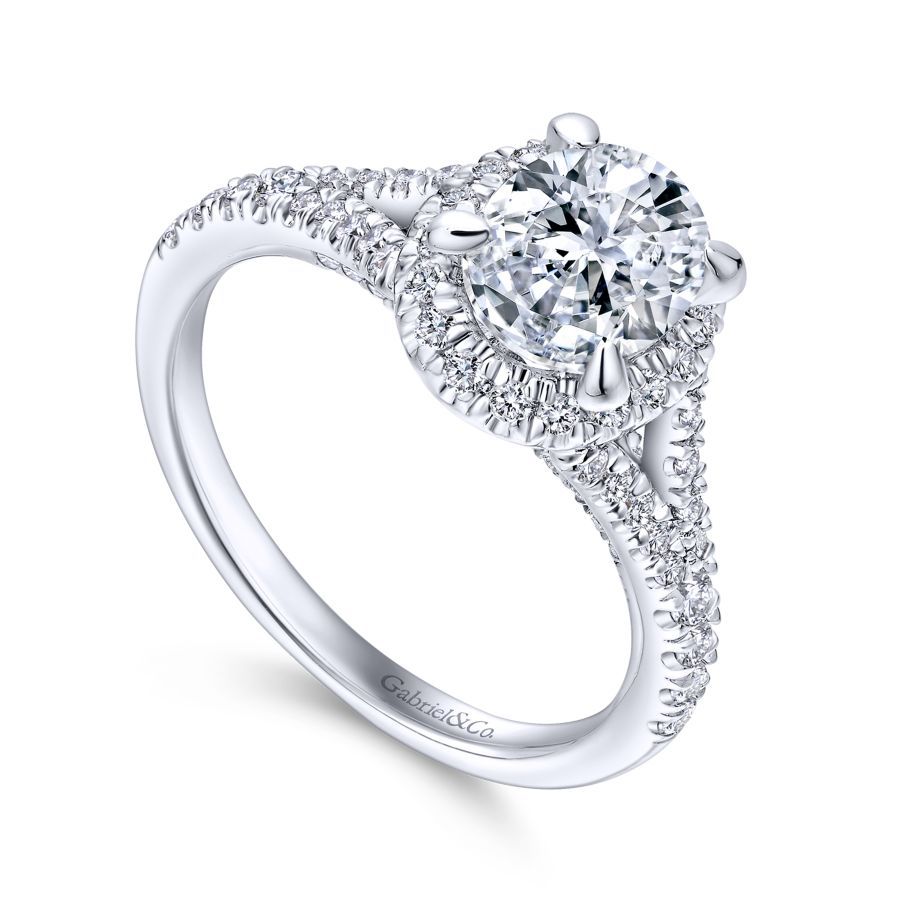 Verbena Oval Engagement Ring Setting