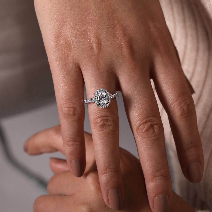 Sutton Oval Engagement Ring Setting