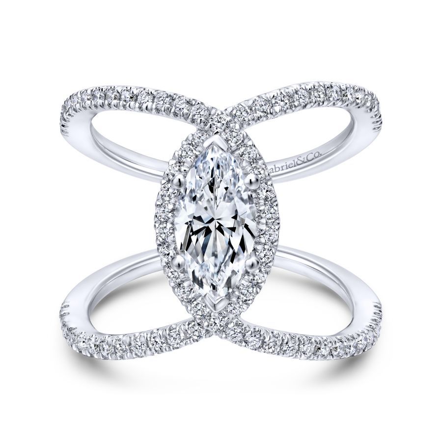 Aurora Marquise Engagement Ring Setting