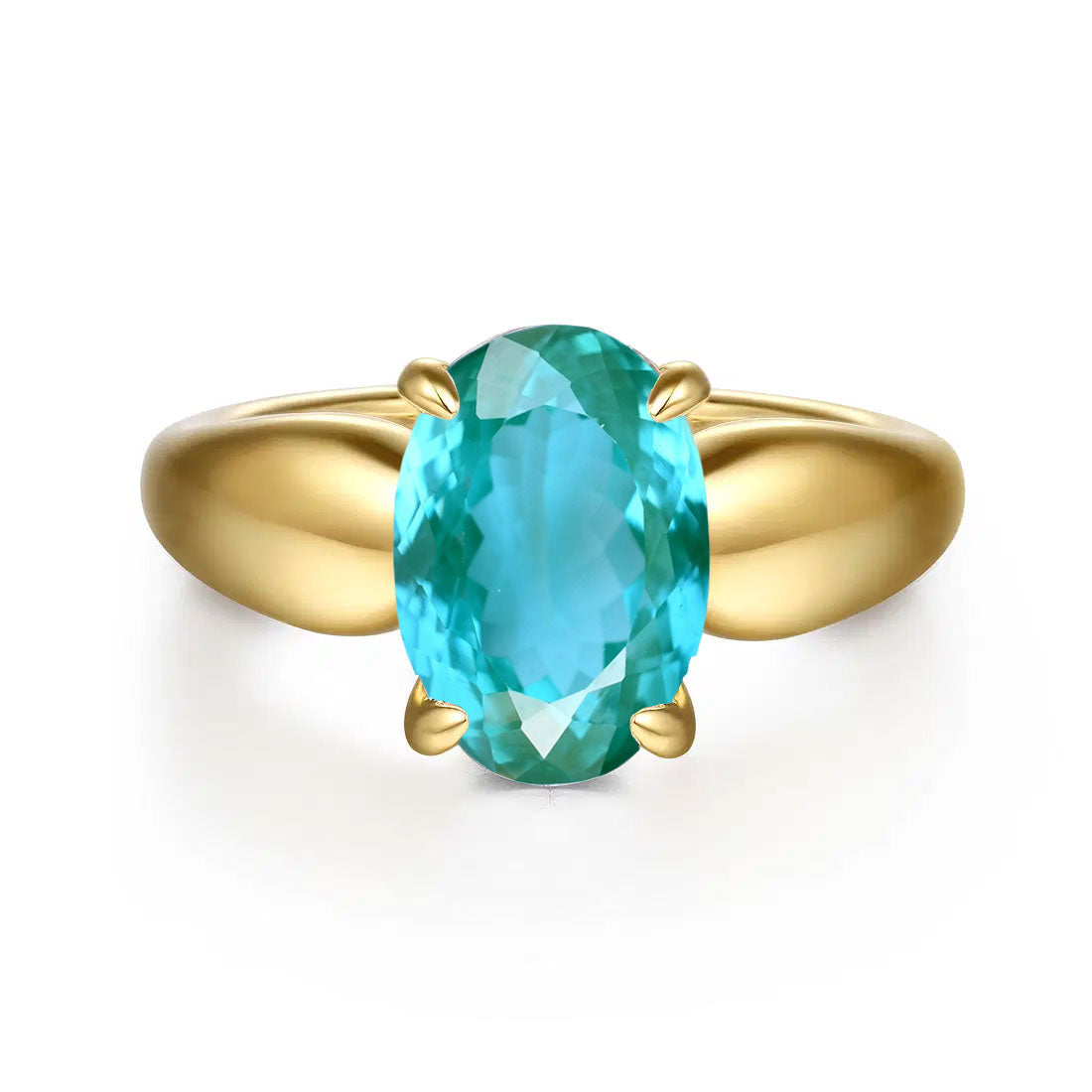 Raven Wide Band Oval Engagement Ring Setting with Hidden Halo