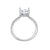 Round Brilliant Cut Hidden Halo Lab-Created Diamond Pave Engagement Ring in White Gold, 2.43 cttw