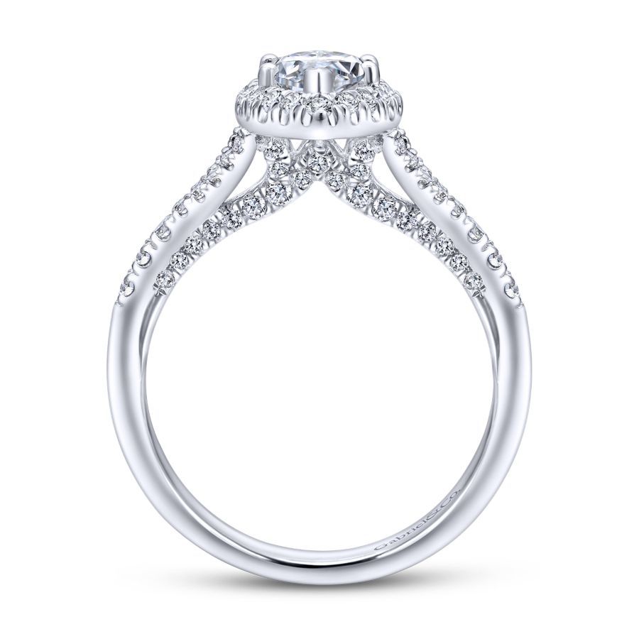 Verbena Marquise Diamond Engagement Ring Setting. 0.63ctw.