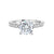 Round Brilliant Cut Hidden Halo Lab-Created Diamond Pave Engagement Ring in White Gold, 2.43 cttw