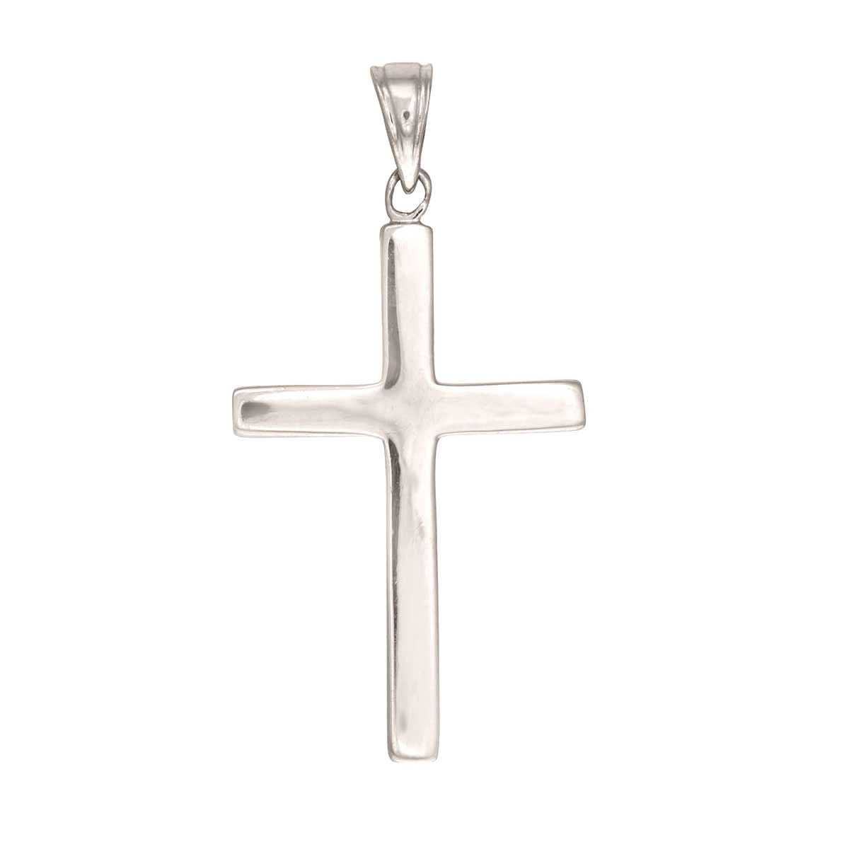 Sterling Silver Flat Casted Cross