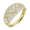 Diamond Dome Cocktail Ring in Yellow Gold