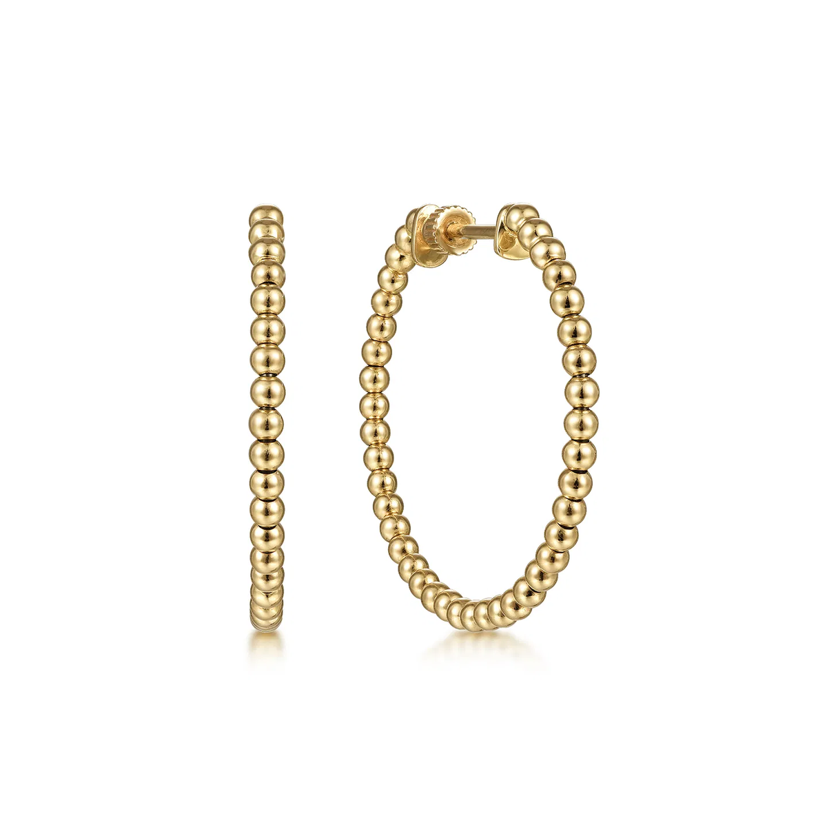 Bujukan Beaded Hoop Earrings, 30mm