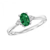 Emerald Ring with Diamond Accents