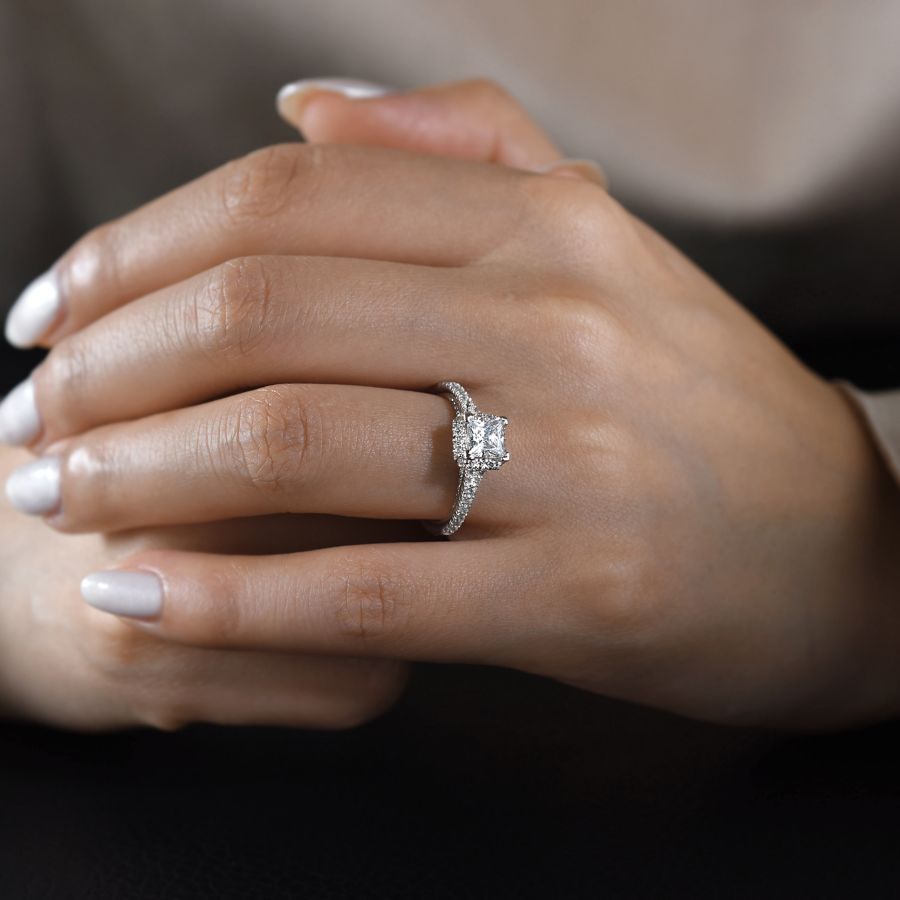 Balsam Princess Cut Diamond Engagement Ring Setting