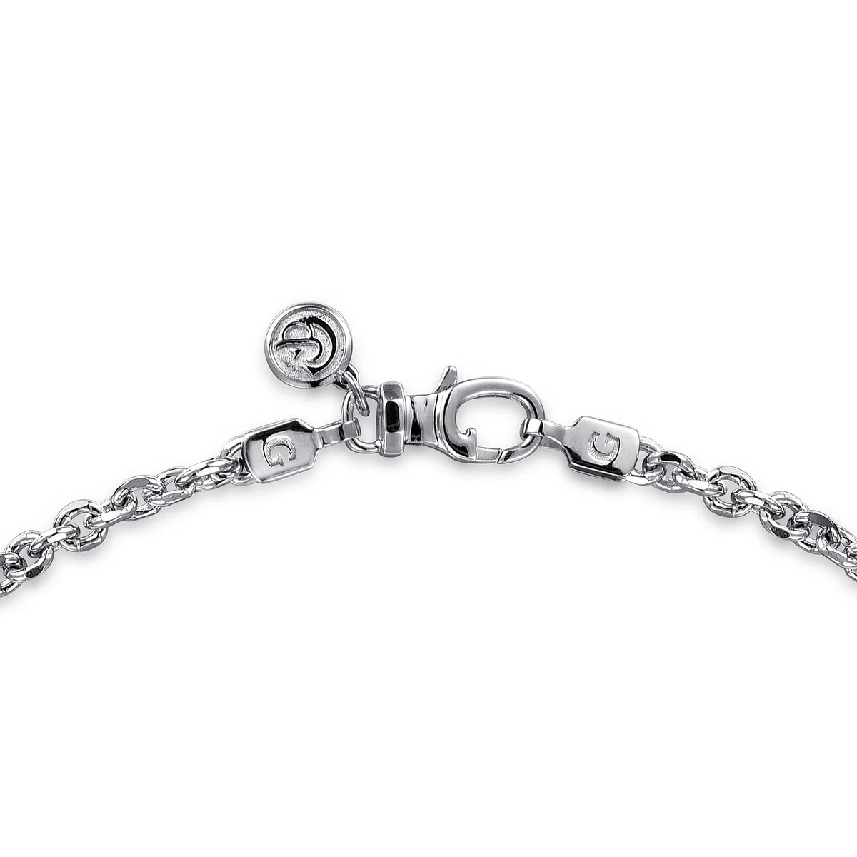 925 Sterling Silver Men's Solid Link Chain Necklace, 22", 3.6mm