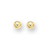Polished 7mm Ball Post Stud Earrings in Yellow Gold