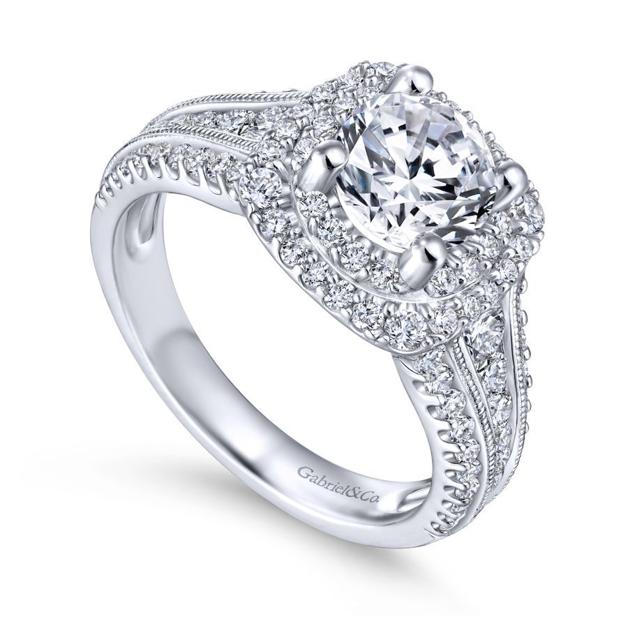 Henrietta Double Halo Engagement Ring Setting
