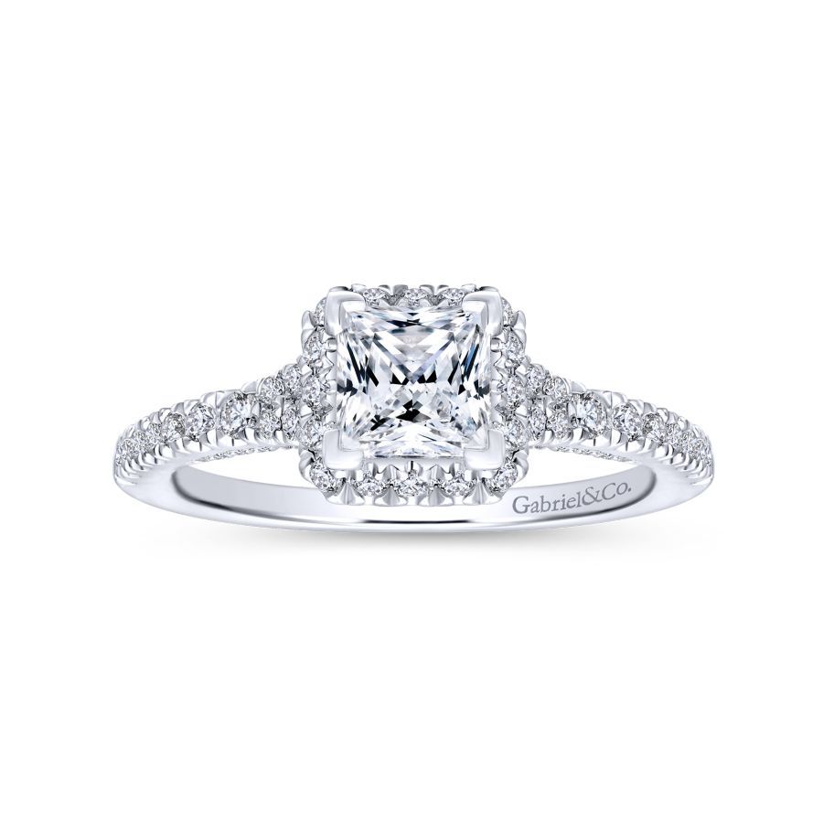 Balsam Princess Cut Diamond Engagement Ring Setting