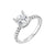 Round Brilliant Cut Hidden Halo Lab-Created Diamond Pave Engagement Ring in White Gold, 2.43 cttw