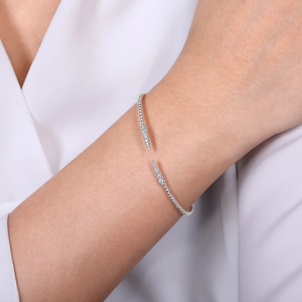 Diamond Bujukan Spike Bracelet in 14k White Gold
