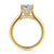 Ericka Elongated Cushion Cut Diamond Engagement Ring Setting with Hidden Halo