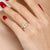 Linen Bezel-Set Emerald Cut Diamond Engagement Ring Setting