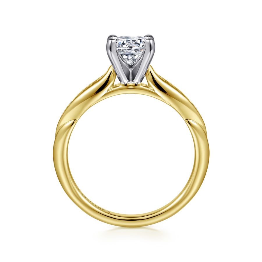 Quinn Engagement Ring Setting in Yellow Gold
