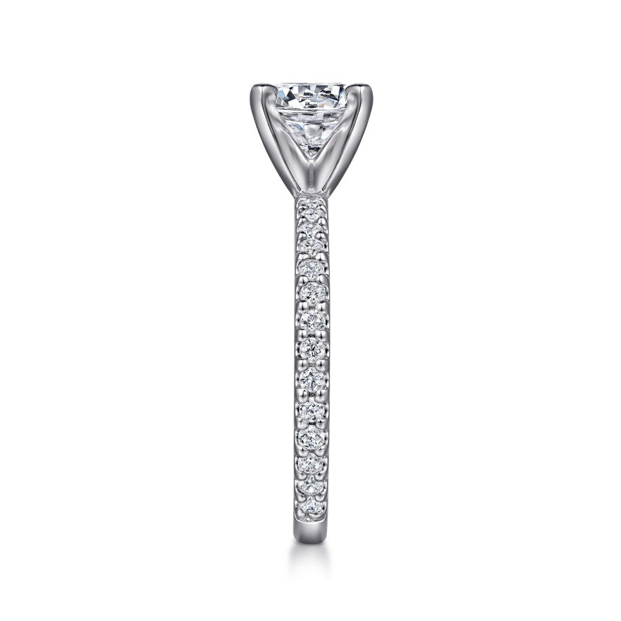 Logan Engagement Ring Setting with Eternity Band