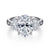 Laynie Oval Three-Stone Diamond Engagement Ring in 18k Gold