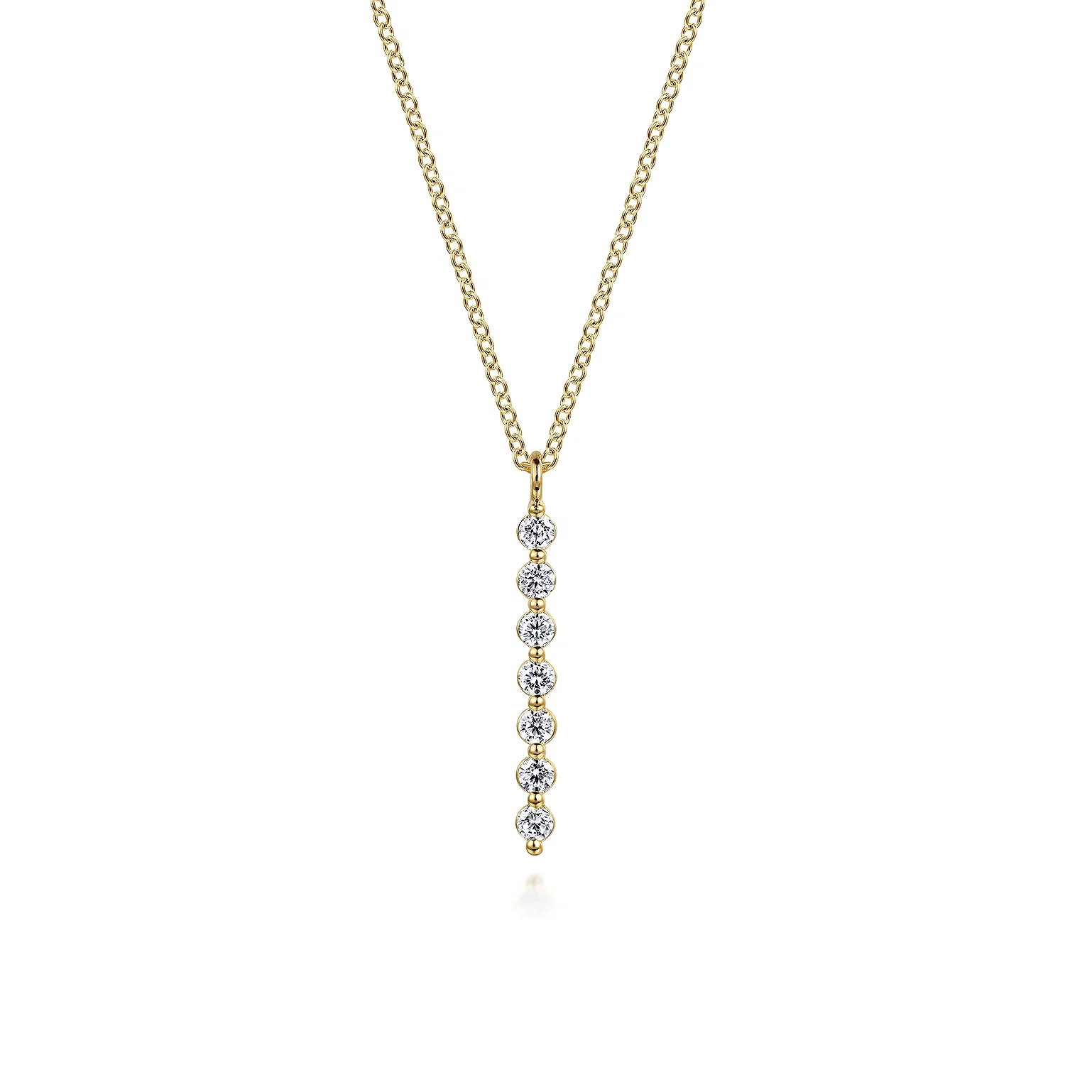 White Sapphire Bar Necklace