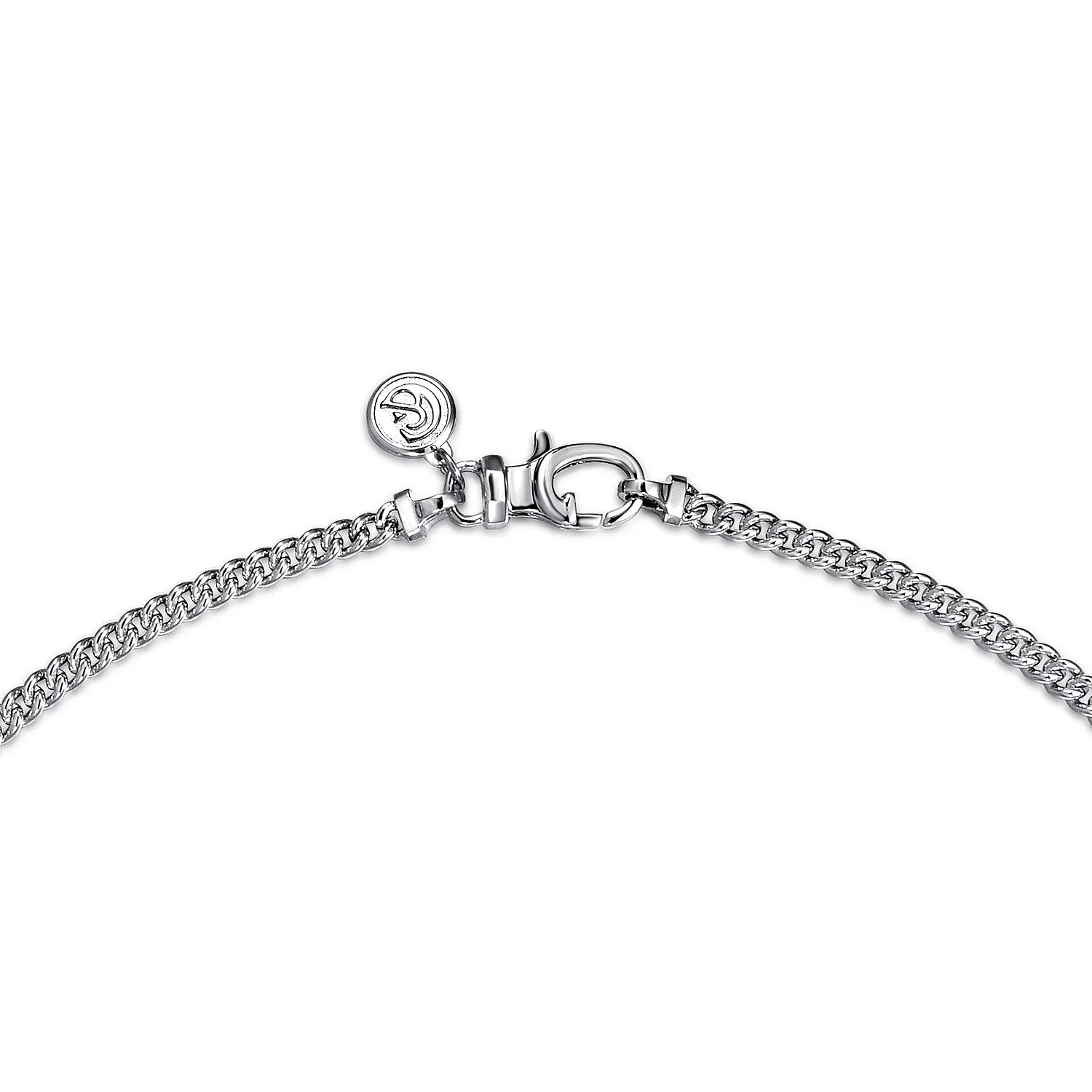 Sterling Silver Solid Link Chain Necklace, 22"