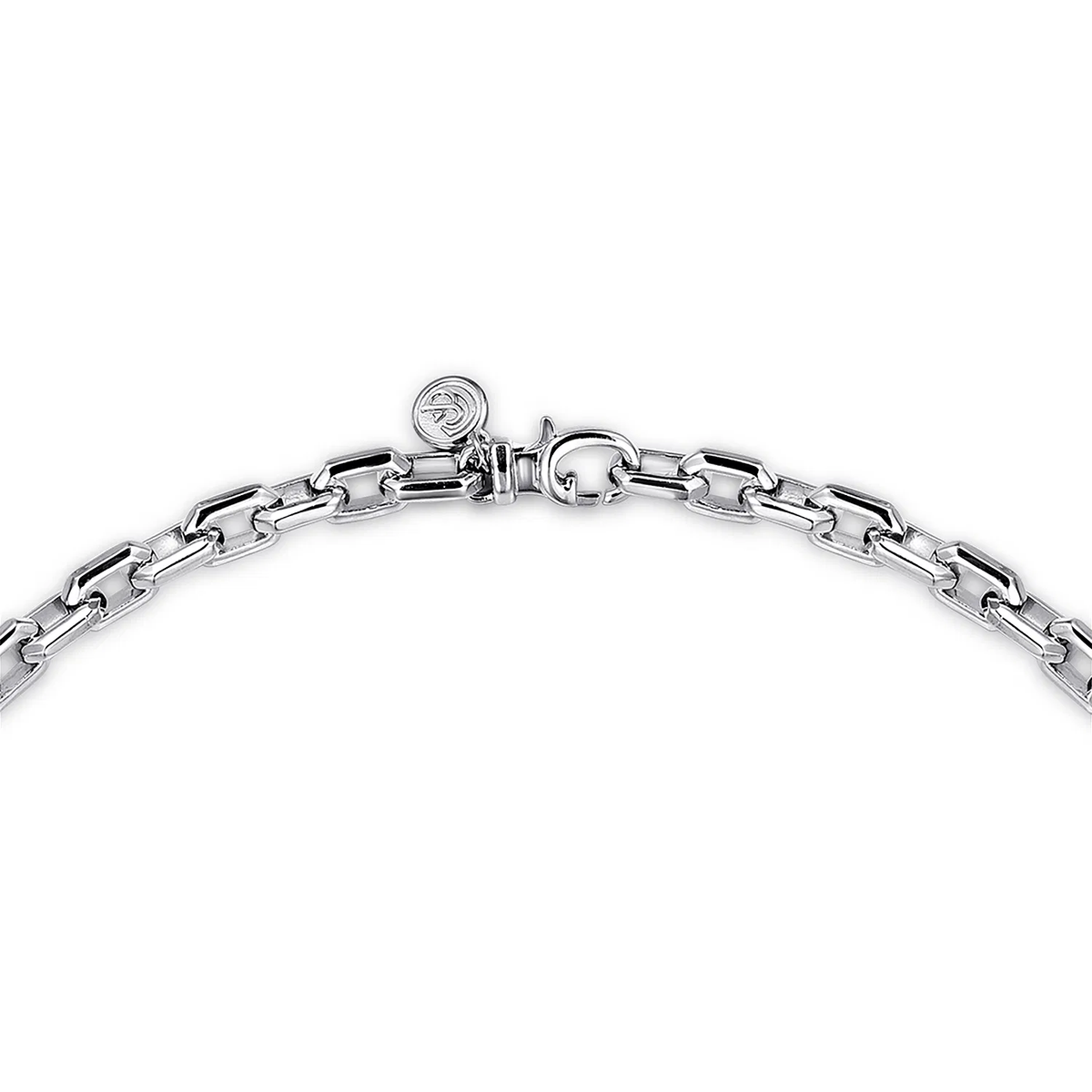 Sterling Silver Solid Link Chain Necklace, 22", 5.6mm