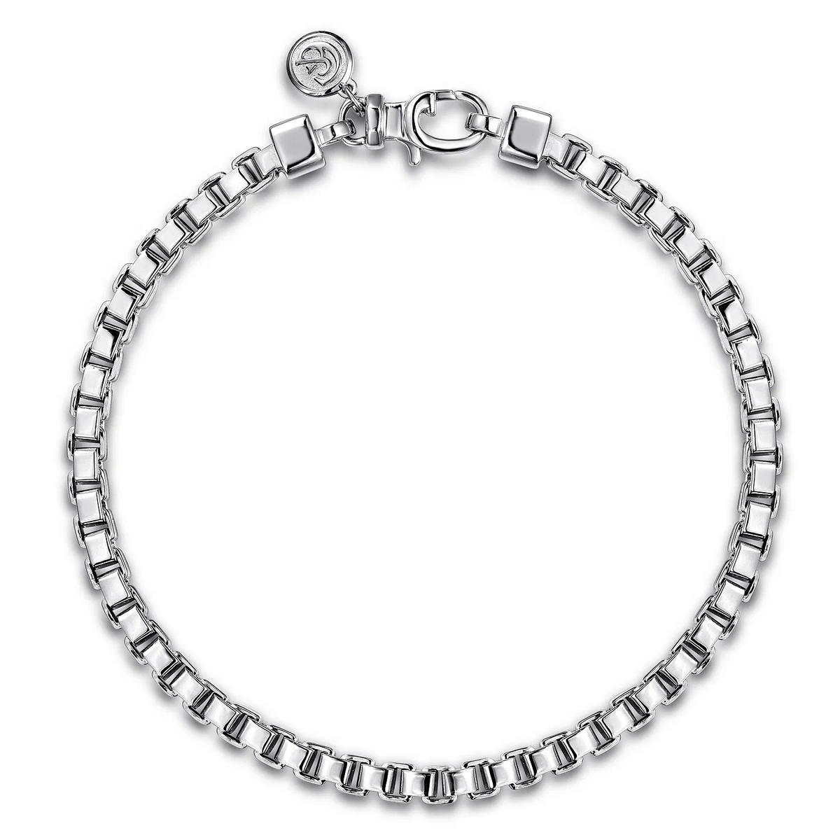 Sterling SilverSolid Box Chain Bracelet, 5mm