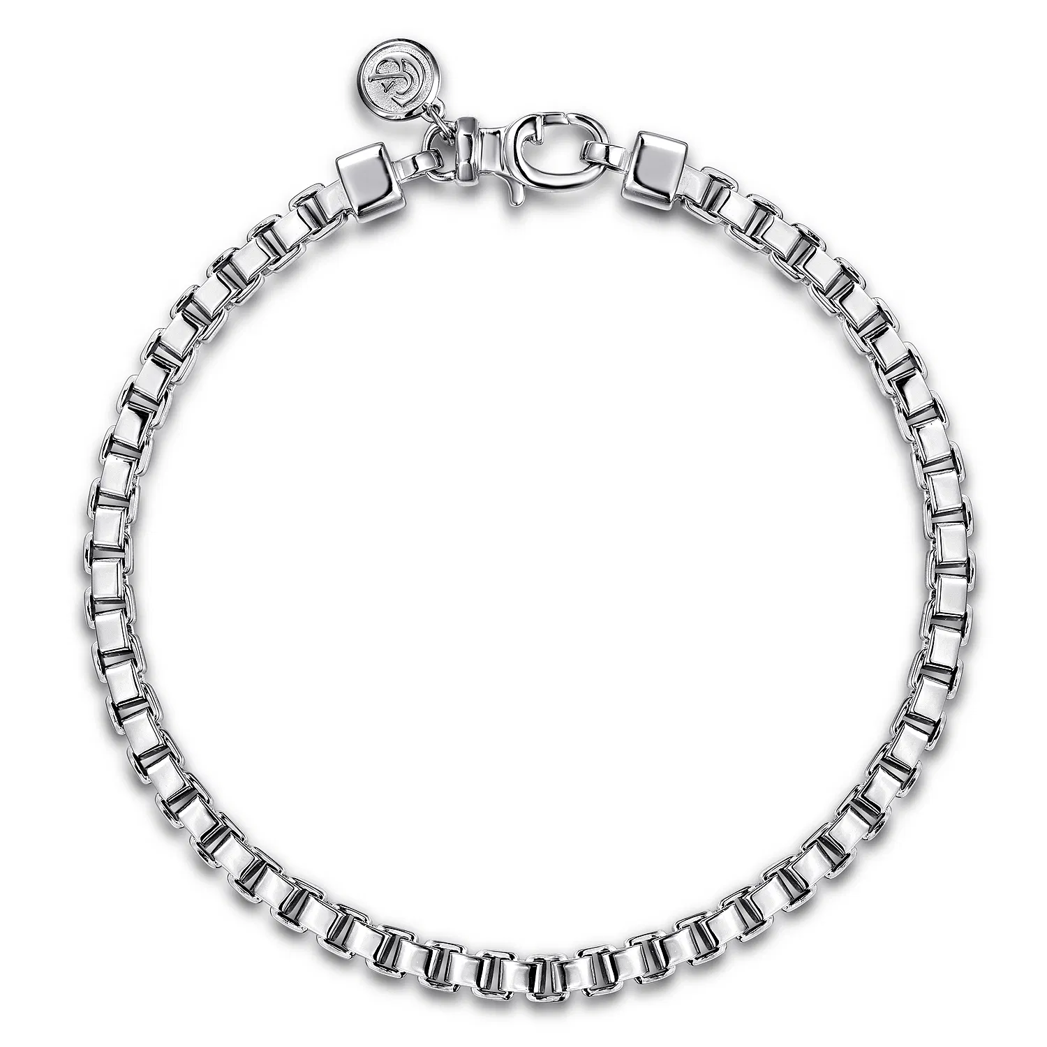 Sterling SilverSolid Box Chain Bracelet, 5mm