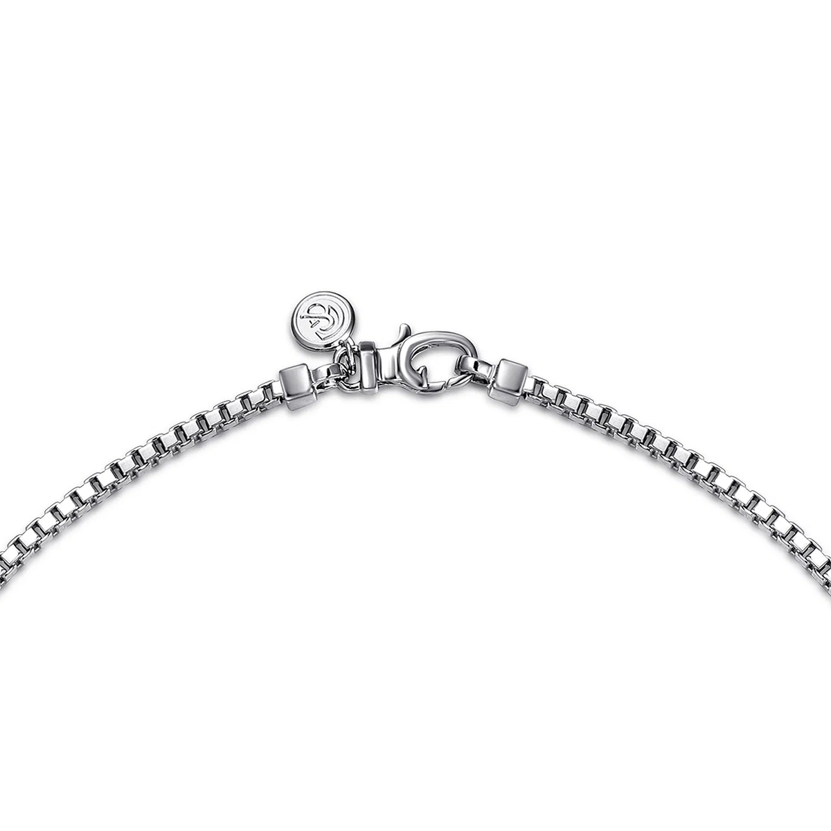 Sterling Silver Men's Solid Box Chain Necklace, 22"
