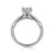 Quinn Engagement Ring Setting in White Gold