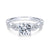 Garland Engagement Ring Setting in White Gold