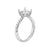 Round Brilliant Cut Hidden Halo Lab-Created Diamond Pave Engagement Ring in White Gold, 2.43 cttw