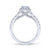 Hazel Marquise Diamond Halo Engagement Ring Setting
