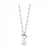 Toggle Chain Pearl Pendant Necklace in Sterling Silver