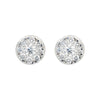 Diamond Cluster Stud Earrings, 1.50 ctw
