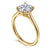 Bena Round Solitaire Diamond Engagement Ring Setting in 14K Yellow Gold